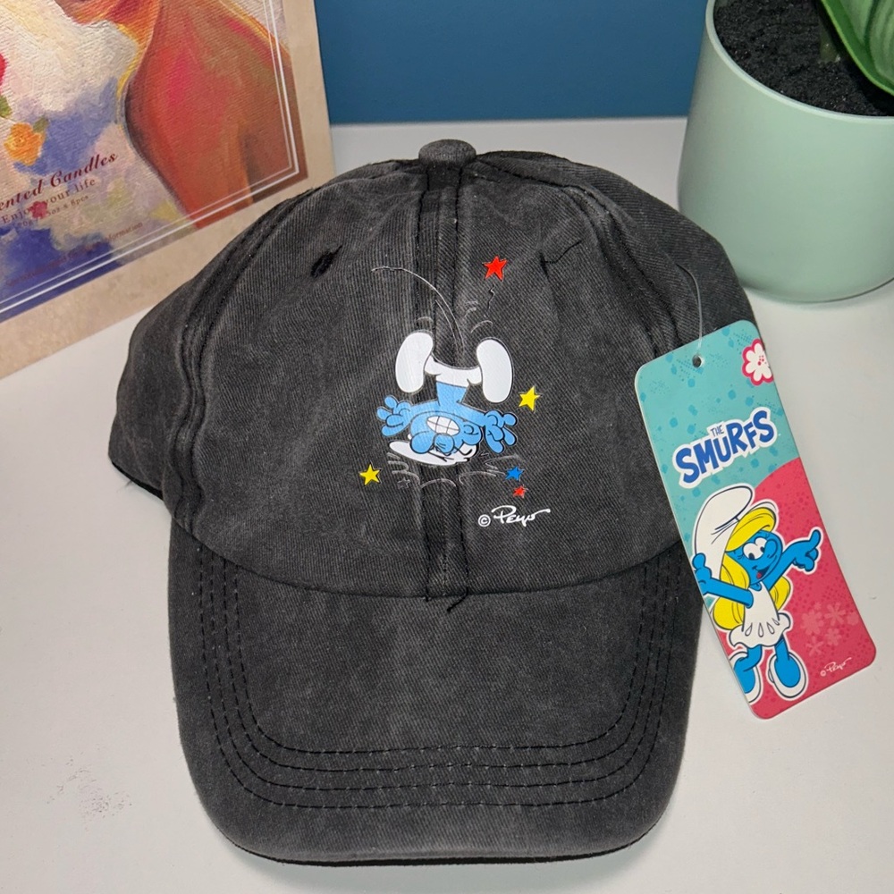 WOMENS SMURFS BLACK CAP